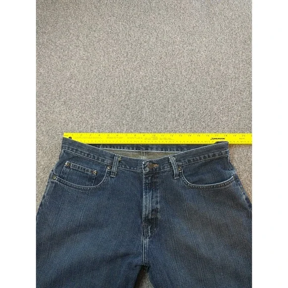 Wrangler Jeans Mens 36x30 Blue Premium Denim 97LRWBI Straight Leg Relaxed Fit - Picture 11 of 16